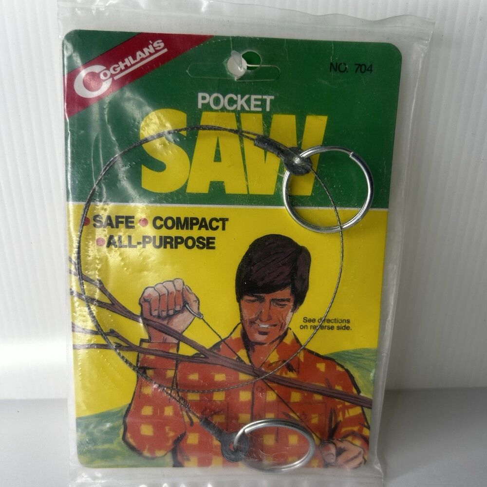 Coghlans 1987 POCKET SAW Sealed All Purpose Compact Safe Camping Hiking USA Made